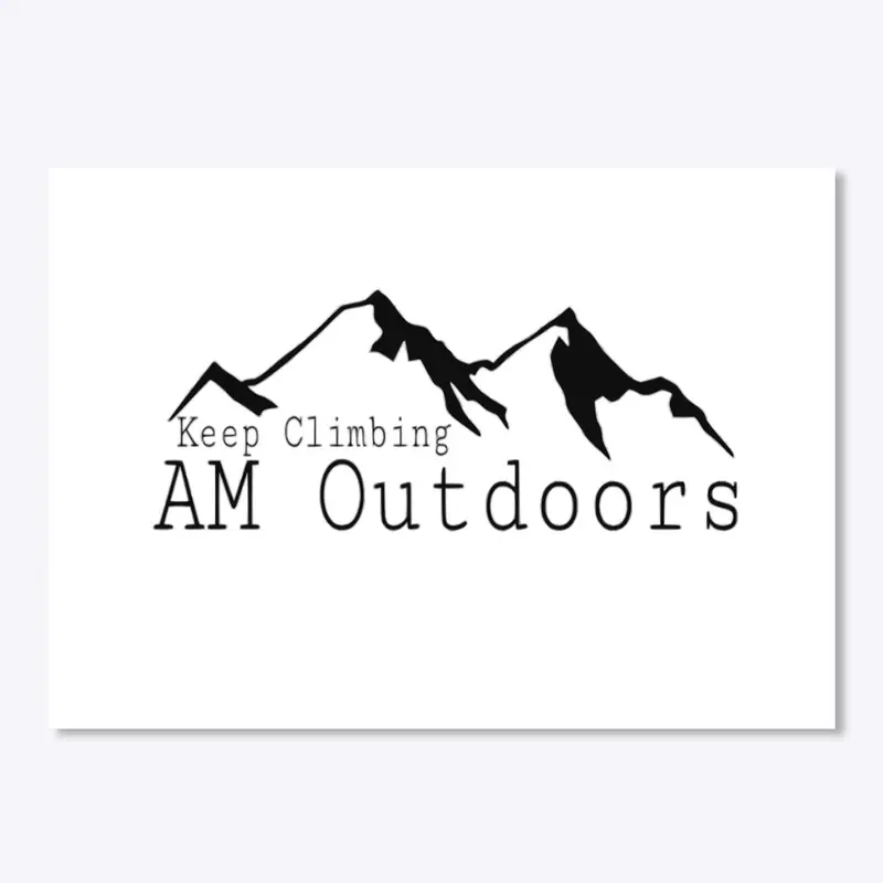 AM Outdoors Logo Sticker 